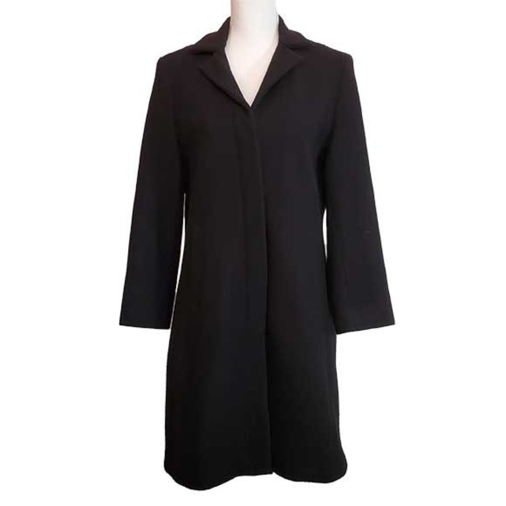 GAP Black,WOOL Blend Winter Topcoat Size-Small-EUC